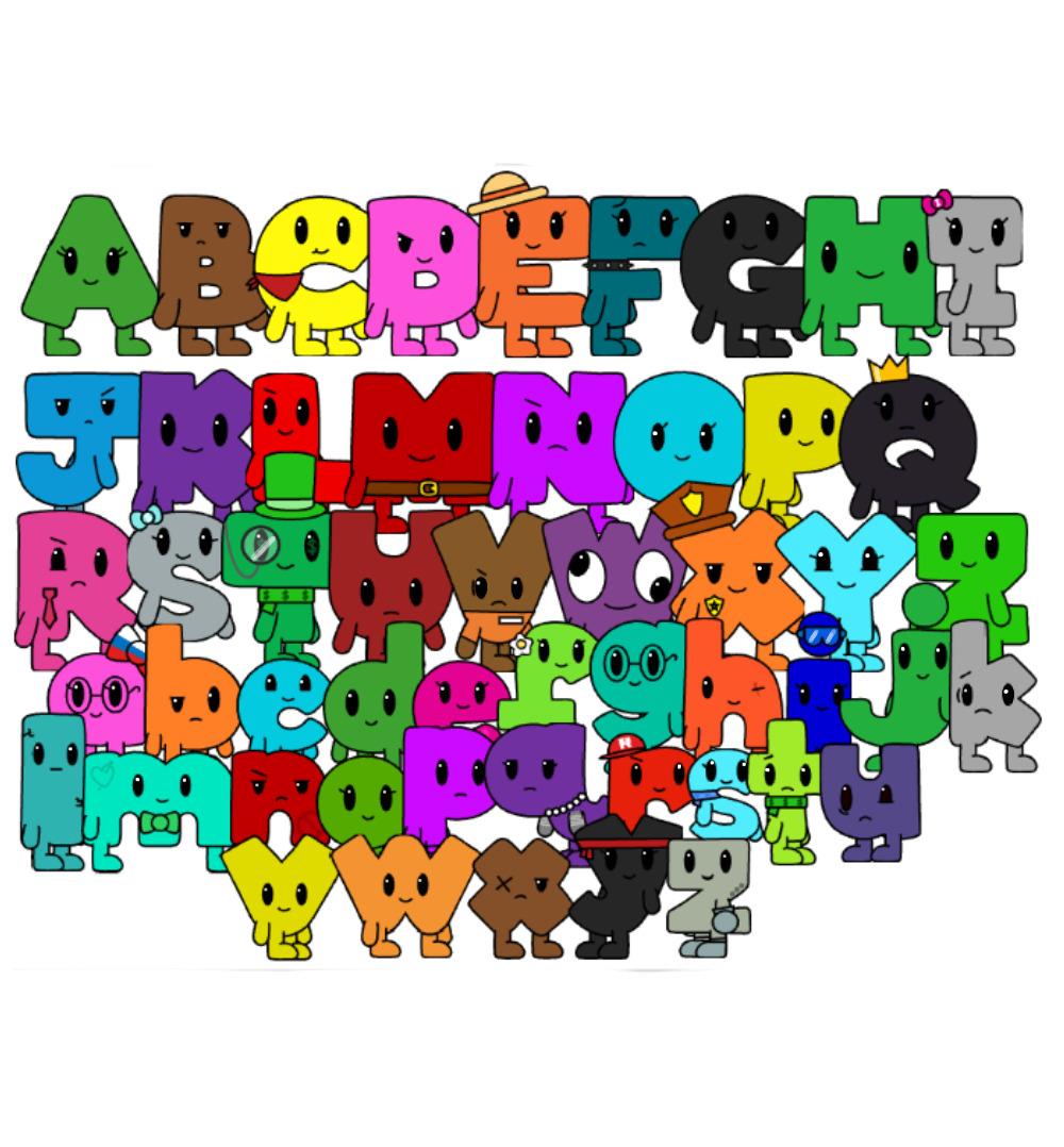 Cute jumpstart letter alphabet by Rainbowpearls2012 on DeviantArt
