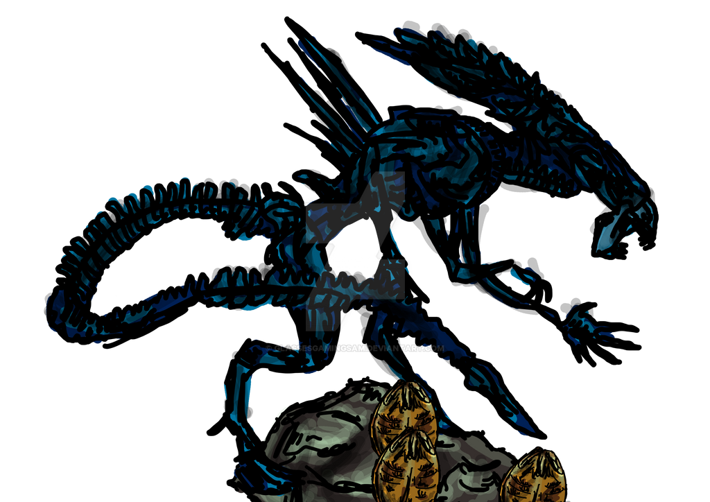 Alien Queen by glassesgamingsam on DeviantArt