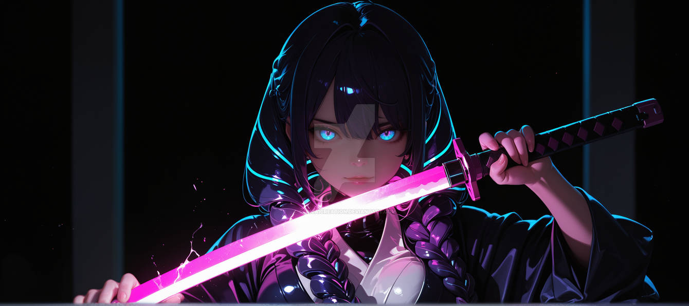 Neon Ninja by SaricAICreation on DeviantArt