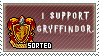 I Support Gryffindor stamp 2.0