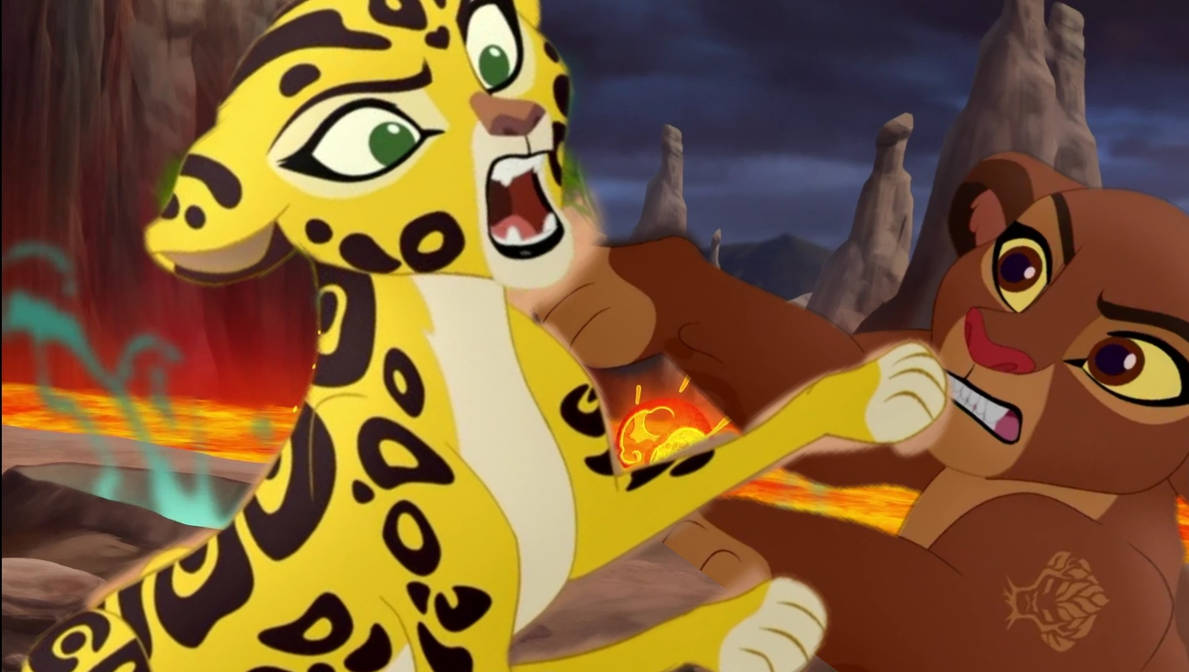 Fuli vs Rani, Lava field by renhob27 on DeviantArt