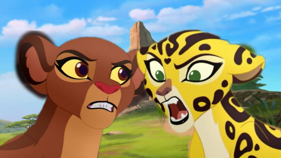 Fuli vs Rani over Kion by renhob27 on DeviantArt