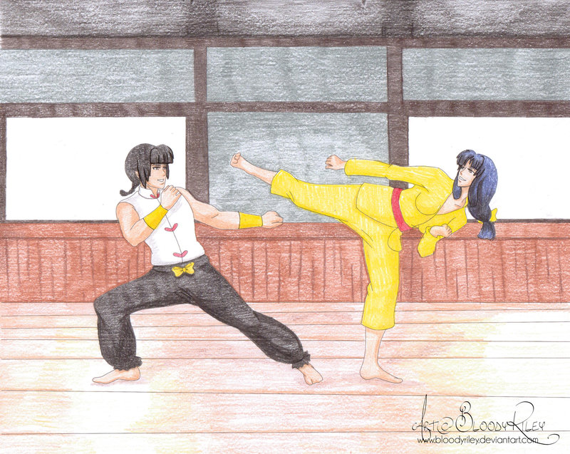 Wild Horse Reborn Ranma and Akane Sparring