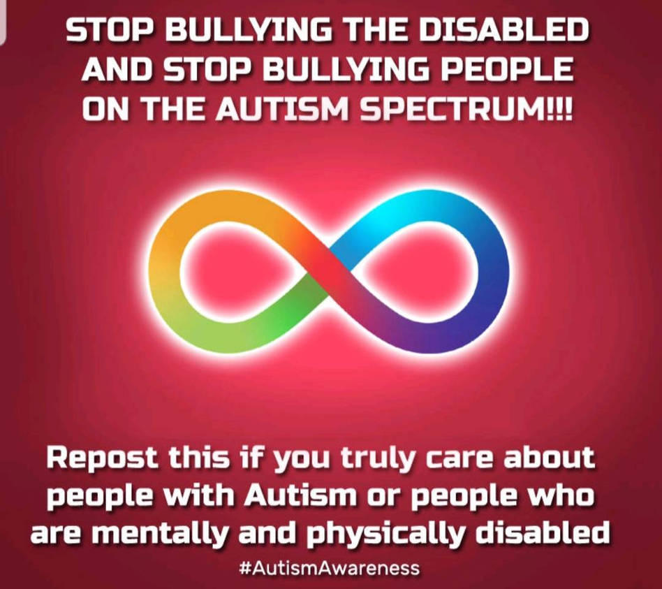 Reposted: Stop bullying people with autism