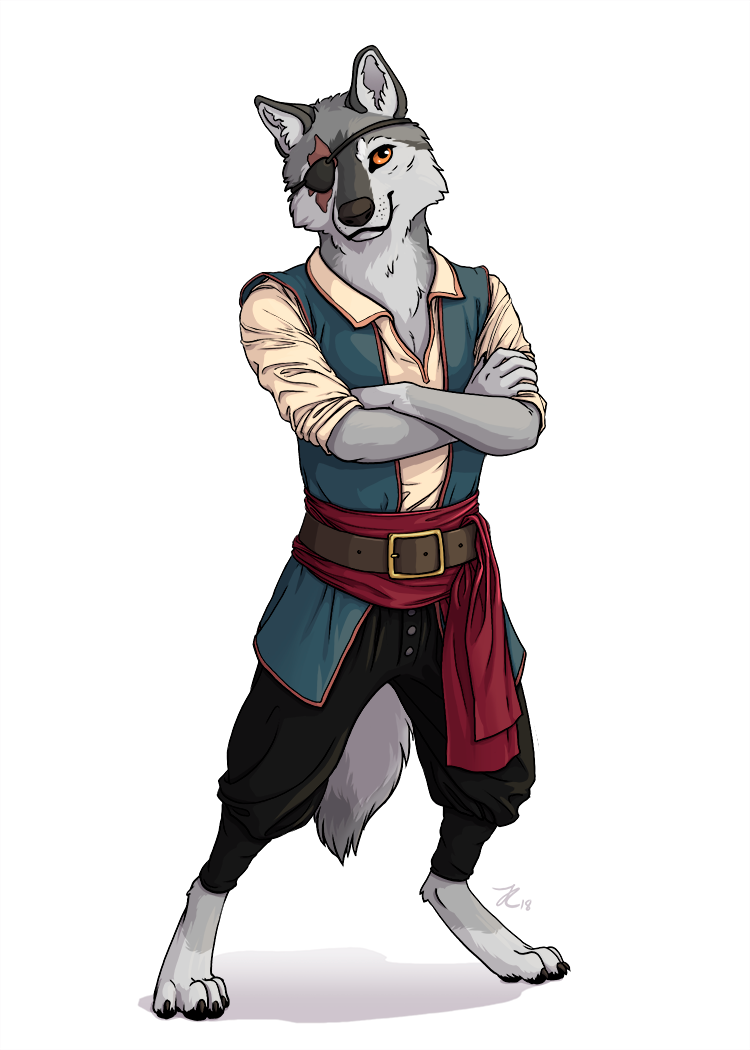 Wolf - Anthro Archetype - Screech by OnyxSerpent