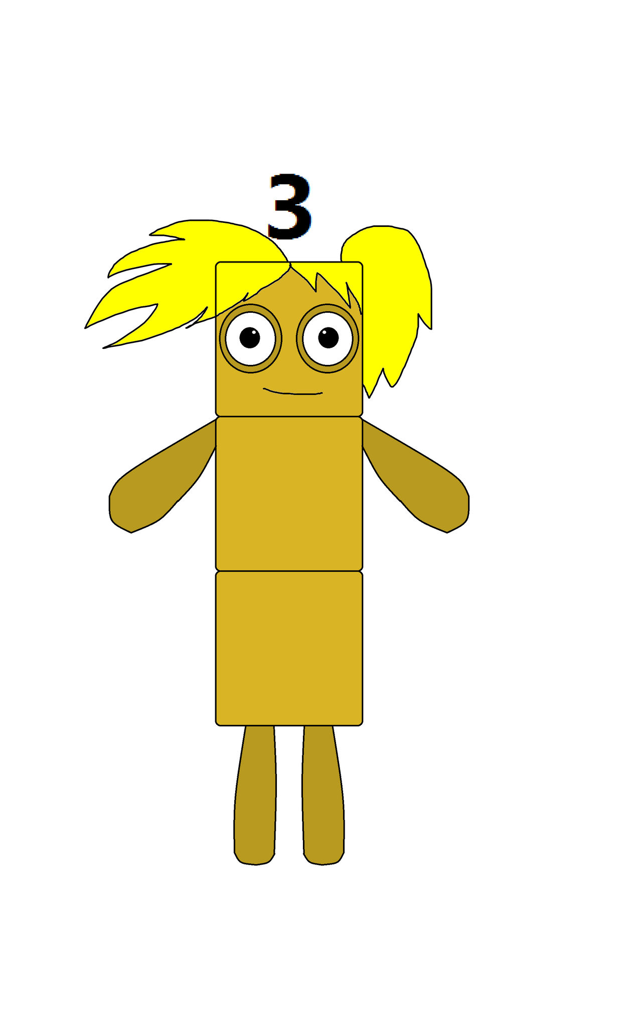 Numberblocks three girl Mageic by Vinaxiuzhen on DeviantArt