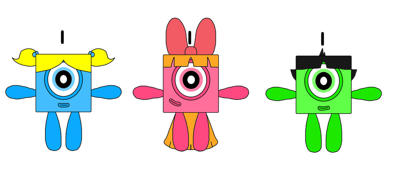Numberblocks Powerpuff Girls by Vinaxiuzhen on DeviantArt