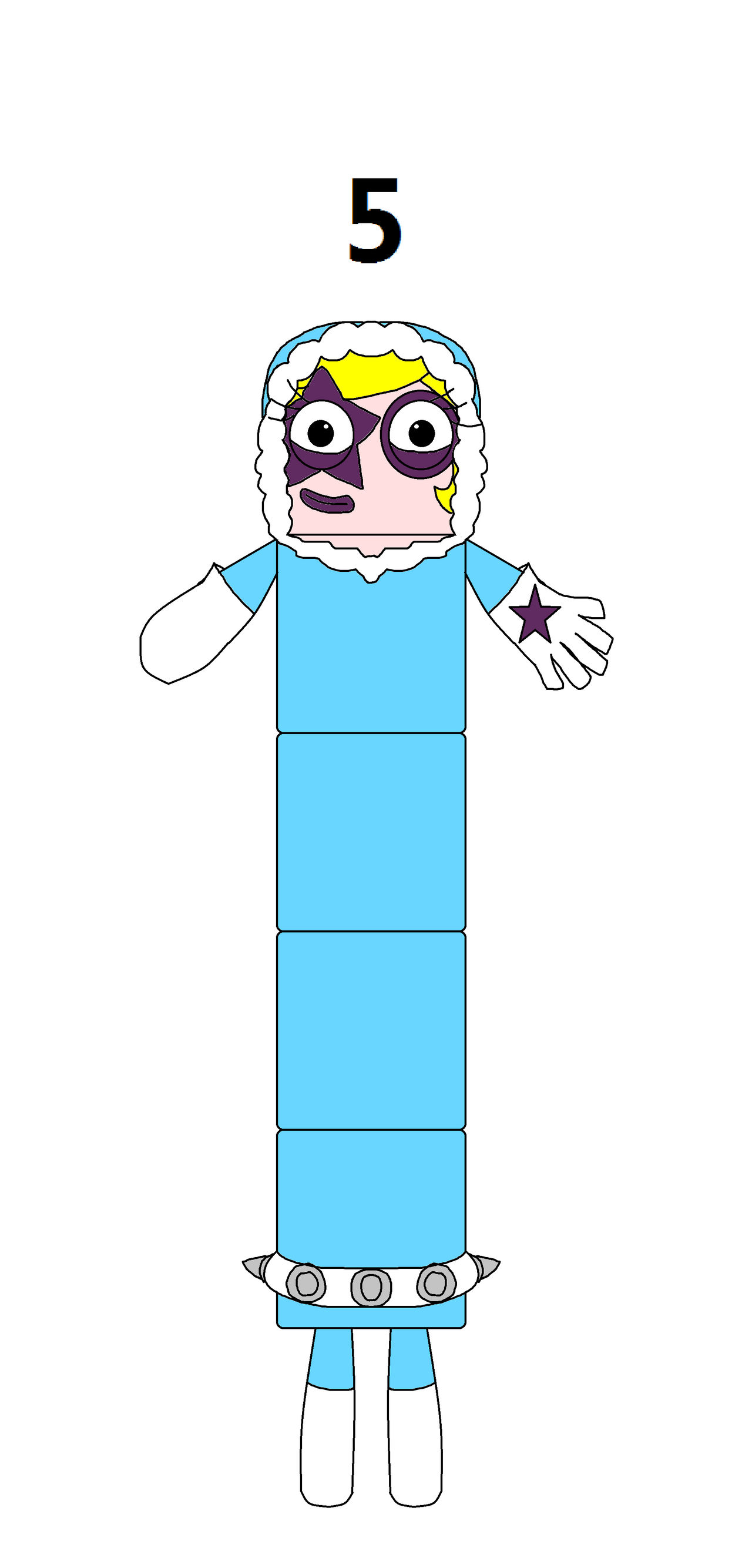 Numberblocks Five Ice Woman by Vinaxiuzhen on DeviantArt