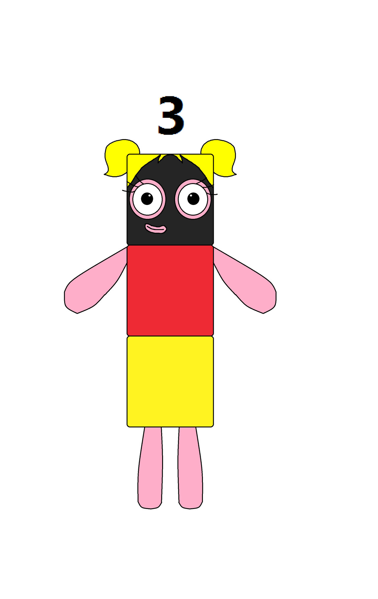 Numberblocks three girl Germany by Vinaxiuzhen on DeviantArt
