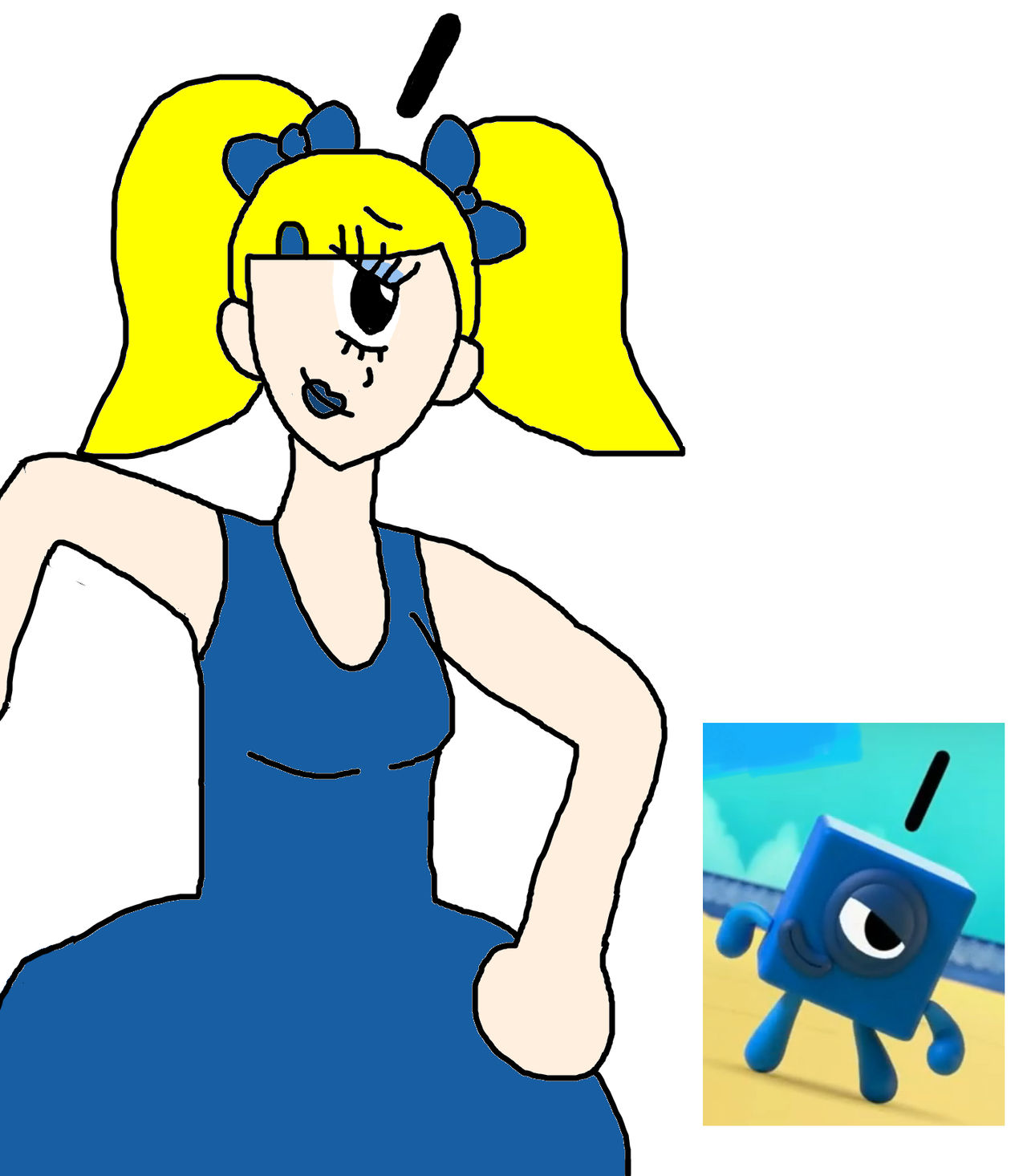 Numberblocks Blue One Girl by Vinaxiuzhen on DeviantArt