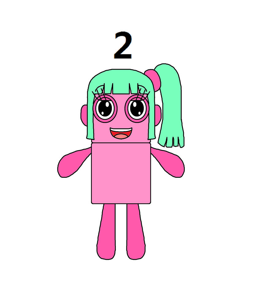 Numberblocks Female Two Flower by Vinaxiuzhen on DeviantArt