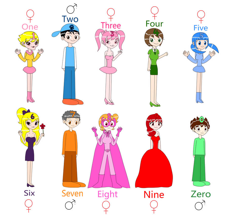 Number Humanized by Vinaxiuzhen on DeviantArt