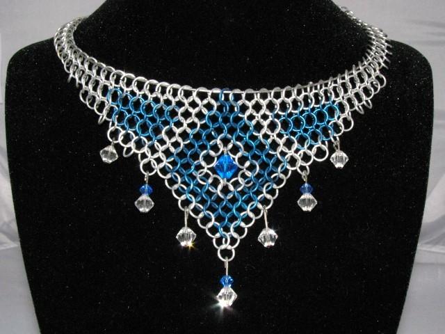 Chainmail Choker with Crystals