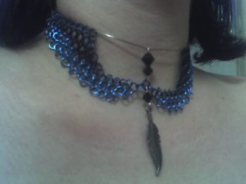 Blue Pheonix Wing Choker