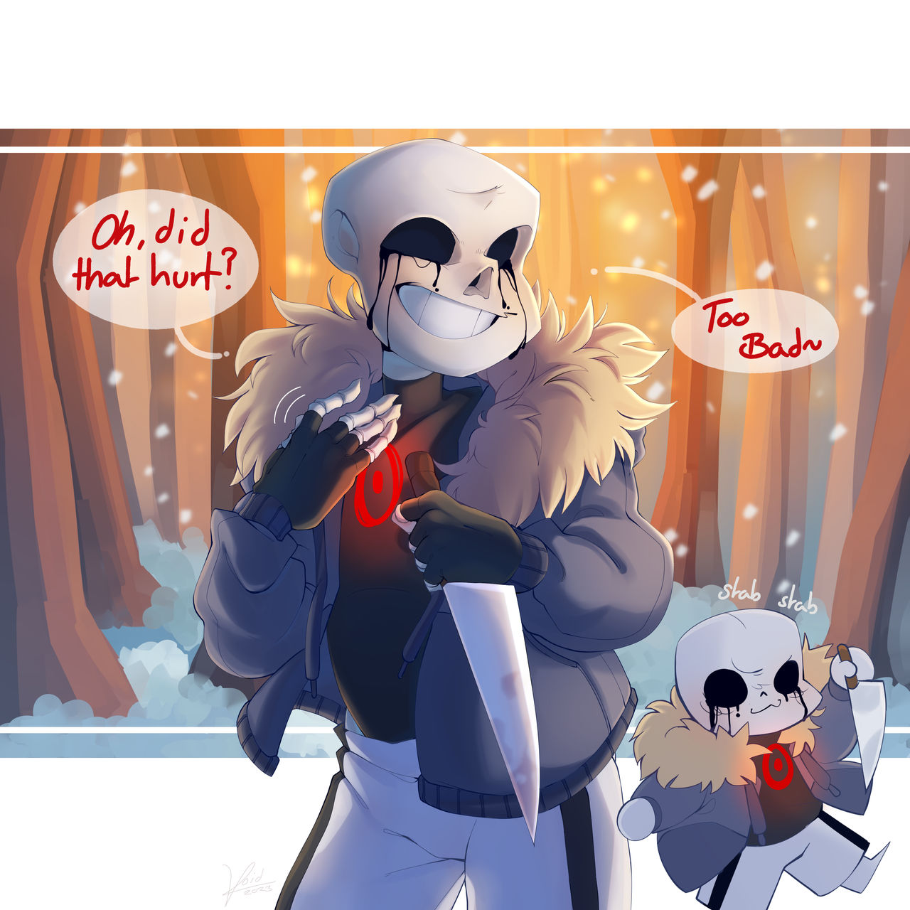 Killer sans by VoidyCore on DeviantArt