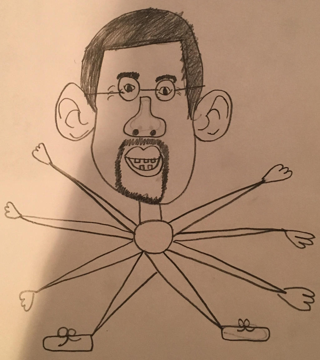 Ben Carson but his arm and legs are long by TheHemletBoy
