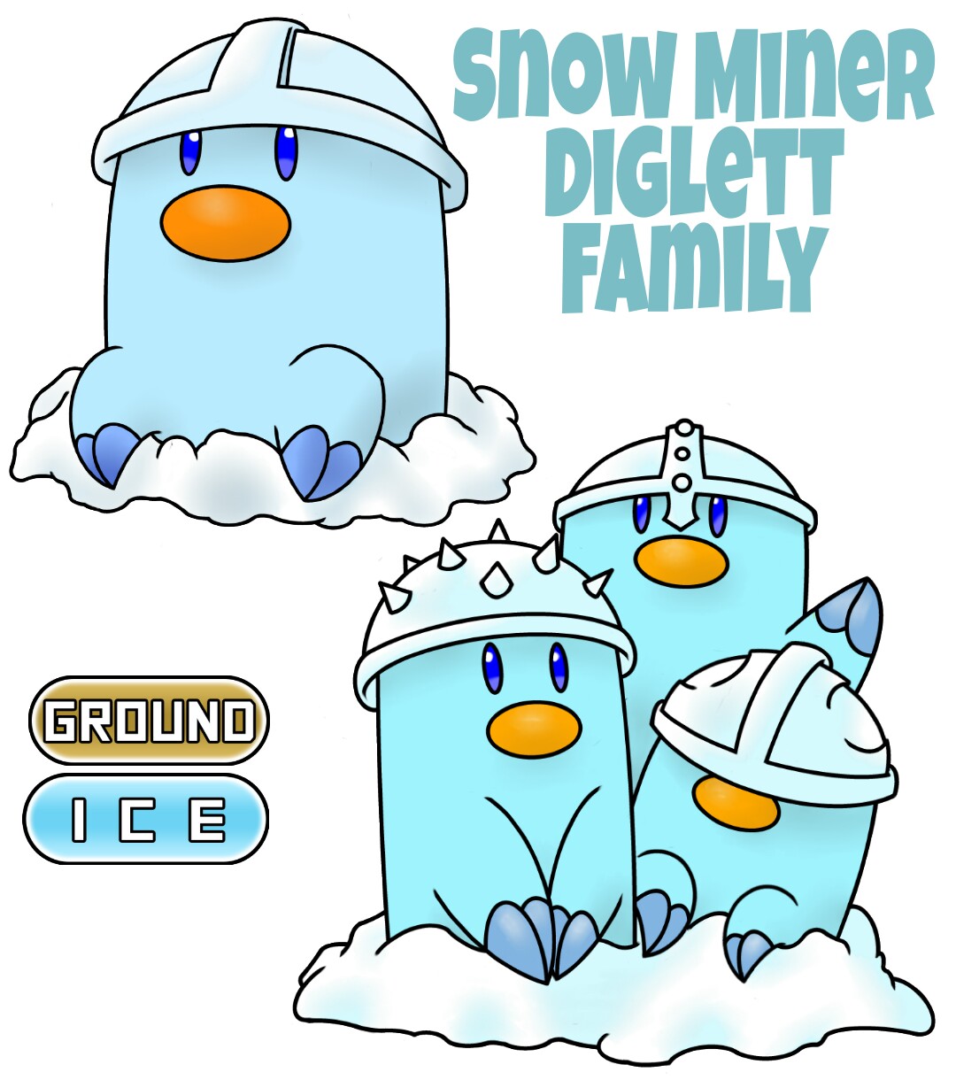 Diglett Family by ajkent14z on DeviantArt