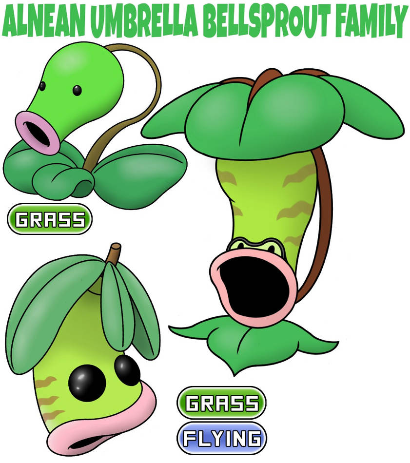 Bellsprout Tree Bellsprout Family 1 by ajkent14z on DeviantArt
