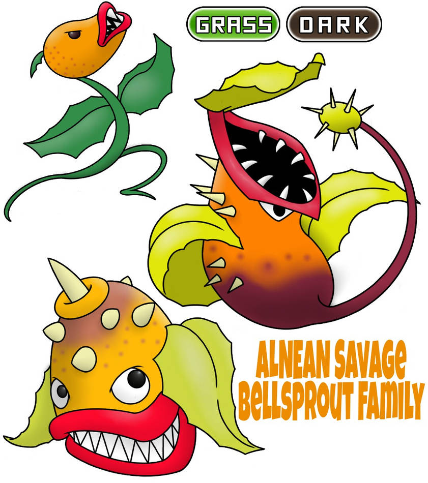 Bellsprout Tree Bellsprout Family 2 by ajkent14z on DeviantArt