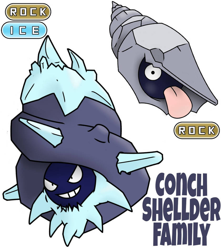 Shellder Family by ajkent14z on DeviantArt