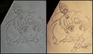 Sailor Chibi Moon sketch