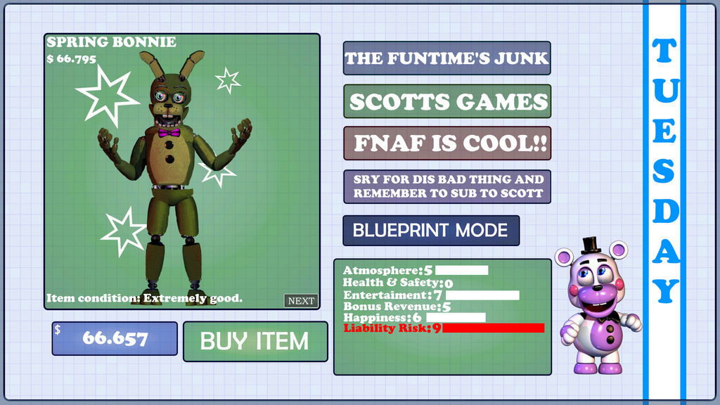 Fixed Scraptrap in the catalog. (FNAF6 FANMADE) by TheFunTimesEDITS on