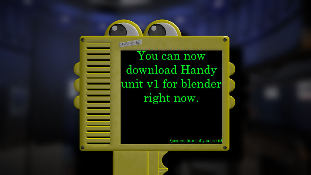 Fnaf Handy Unit V1 download for blender by TheFunTimesEDITS on DeviantArt