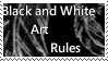 Black and White Art Stamp by Nenyeh