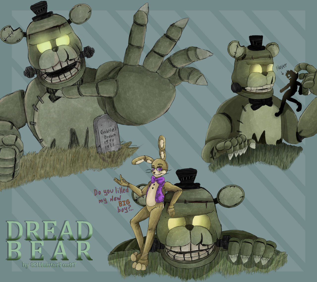 Dreadbear Meme DreadBear sketches by 83HunterFox87 on DeviantArt