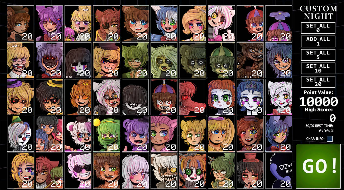 Fnaf- Ultimate Custom Night by 83HunterFox87 on DeviantArt