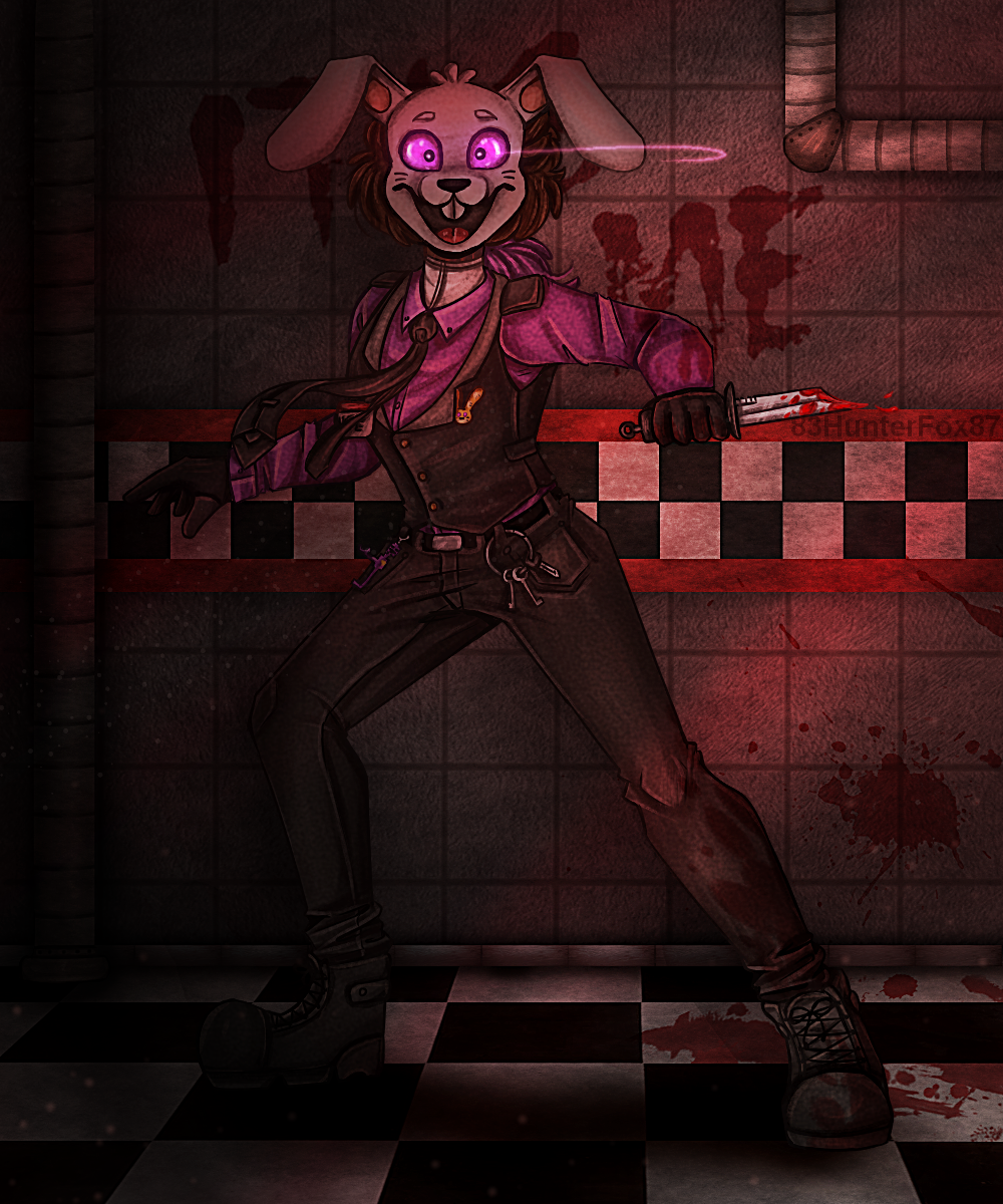 FNaF/ Glitchtrap fanart by Arcttine on DeviantArt