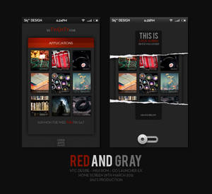 Homescreen #3 - Red n' Gray