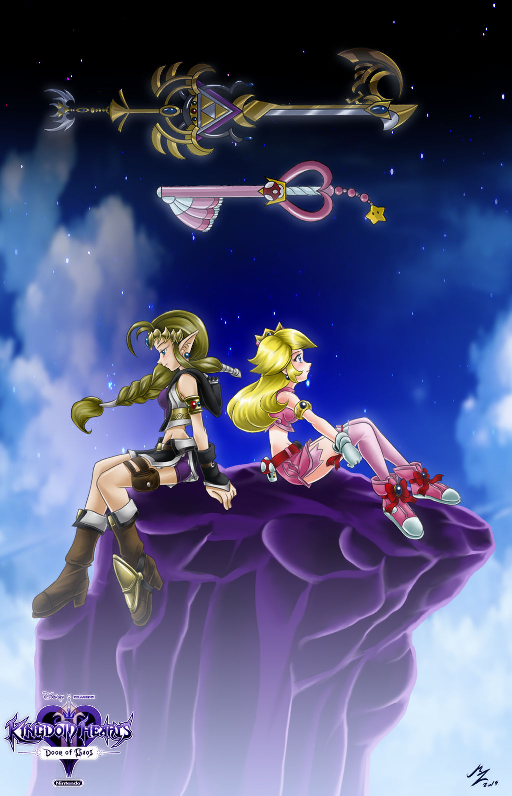 zelda peach: master keyblade