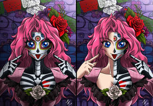 pinkie la catrina: dia de muertos