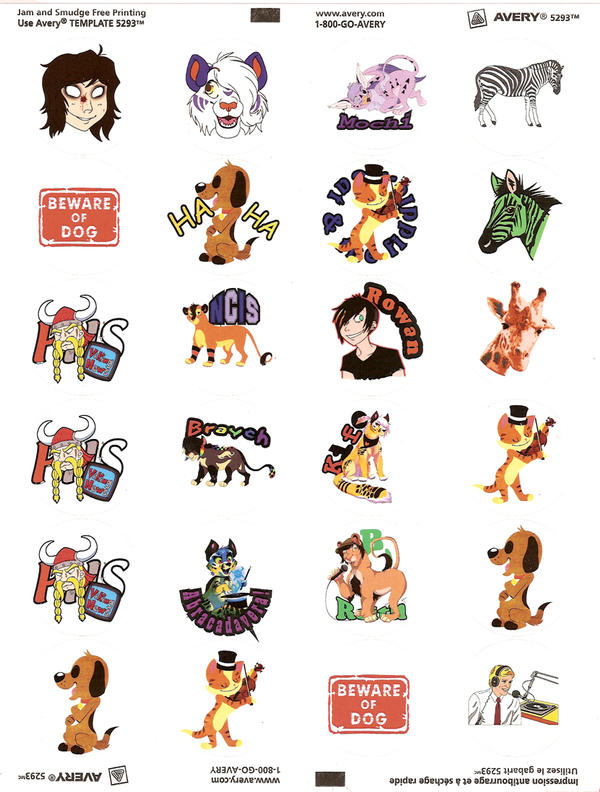 Sticker Comisioni Sticker commission examples by abracadavera on DeviantArt