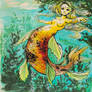 Golden mermaid