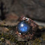 Labradorite Thistle Ring