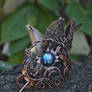 Thistle Labradorite Brooch