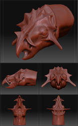 Digital Clay Dragon #1