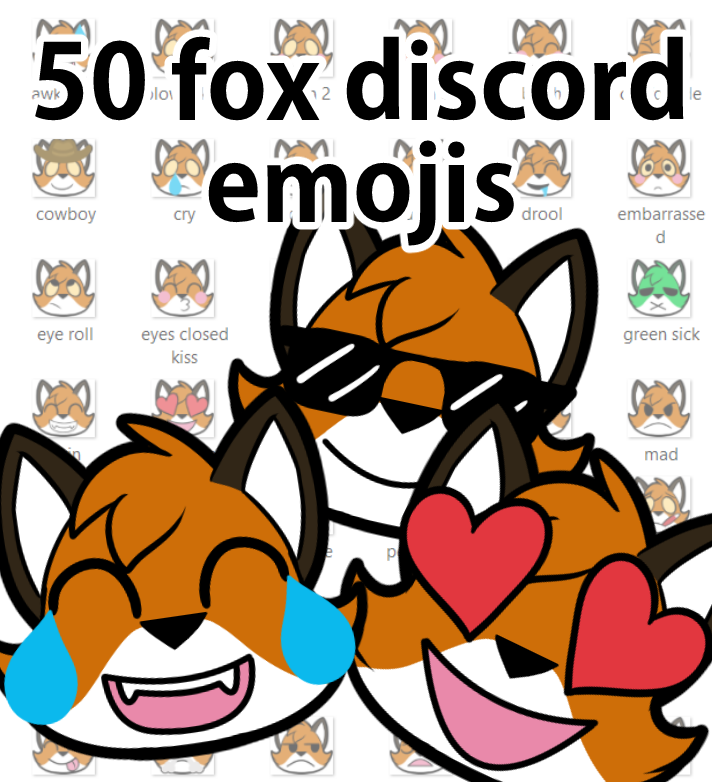 Fox Pixel Art Emoji for Discord and Slack by TimSwast