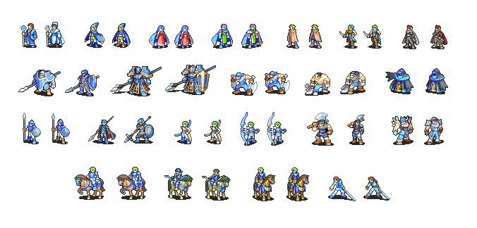 Gba Fire Emblem Sprites Refurbished Old And Ugly By Yosharioiii On Deviantart