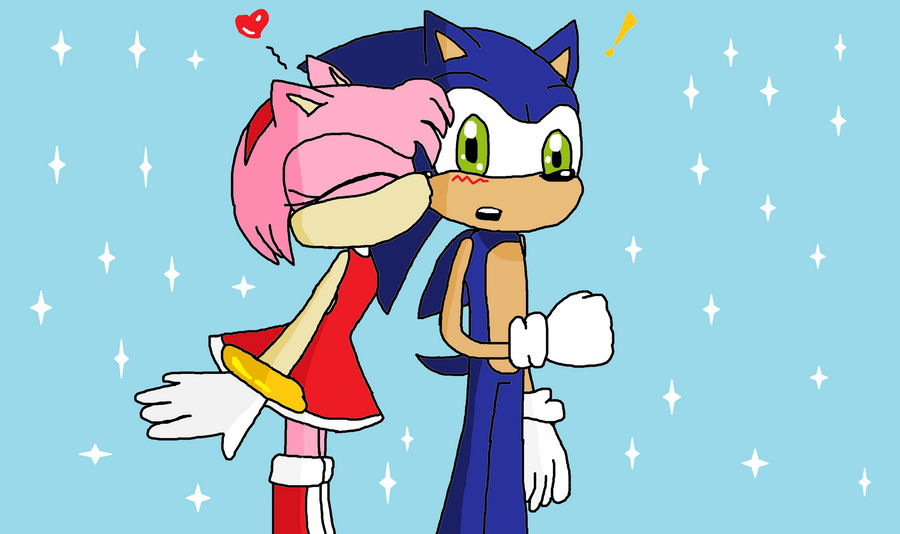 Amys perker up lips when she kiss Sonic 💋 lol : r/SonAmy