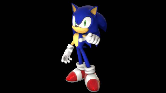 First Sonic Model First Sonic Render by HWTG on DeviantArt