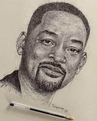 Will Smith scribble art