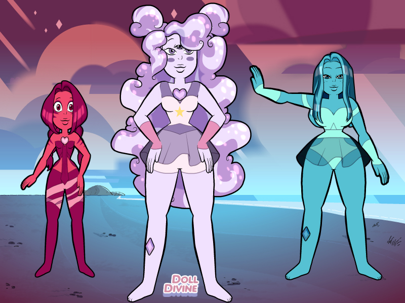 Pink Spanell and Apatite and Kunzite