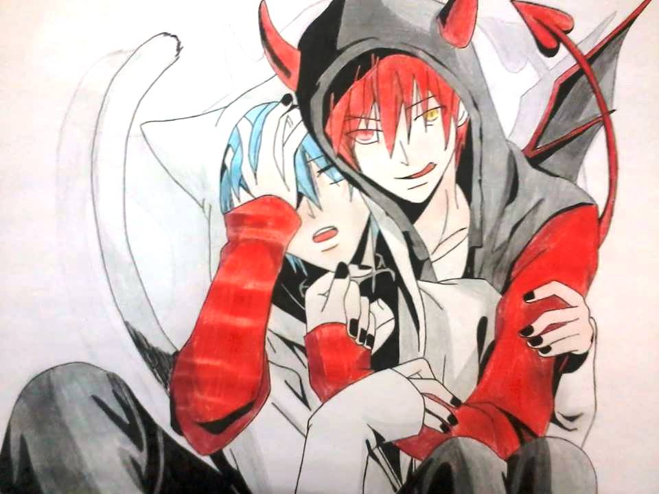 Kuroko and Akashi by nisotatsu on DeviantArt