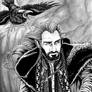 Thorin Oakenshield and Roac the Raven