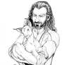 Thorin Holding Baby Goat