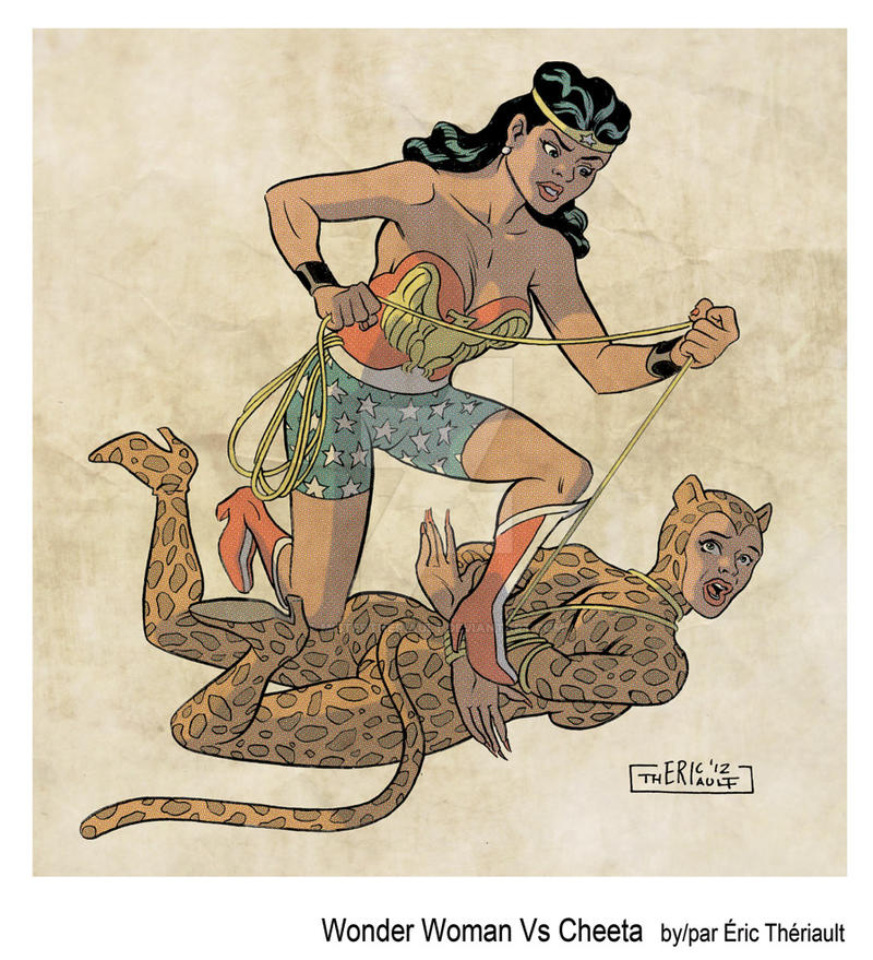 Wonder Woman vs Cheeta