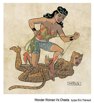 Wonder Woman vs Cheeta by mistertheriault Wonder Woman vs Cheeta by mistertheriault